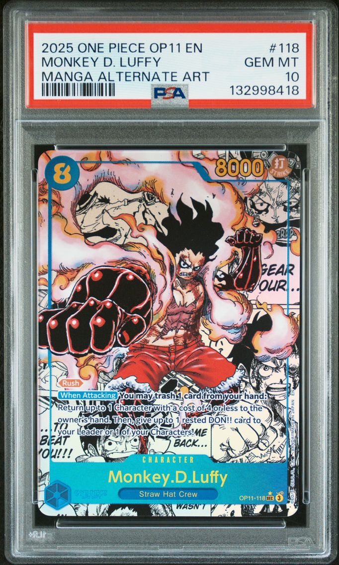 2025 #118 Monkey D. Luffy PSA 10