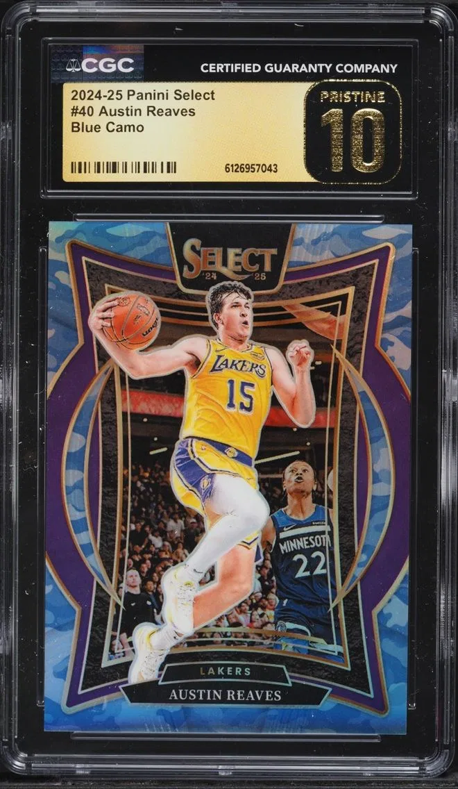 2024 Select Concourse Blue Camo Austin Reaves /99 #40 CGC 10 PRISTINE
