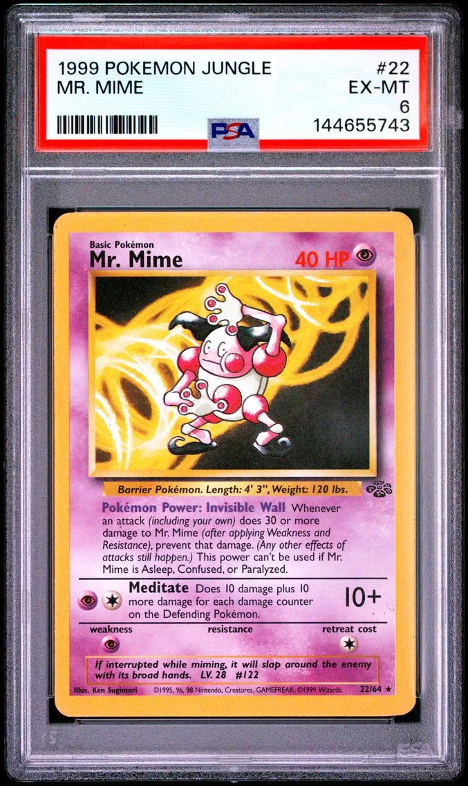 1999 #22 Mr. Mime PSA 6 Jungle