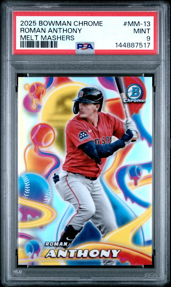 2025 #MM-13 Roman Anthony PSA 9 Bowman Chrome Melt Mashers