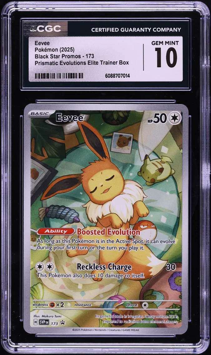 2025 #173 Eevee CGC 10 Svp EN-SV Black Star Promo Pokemon