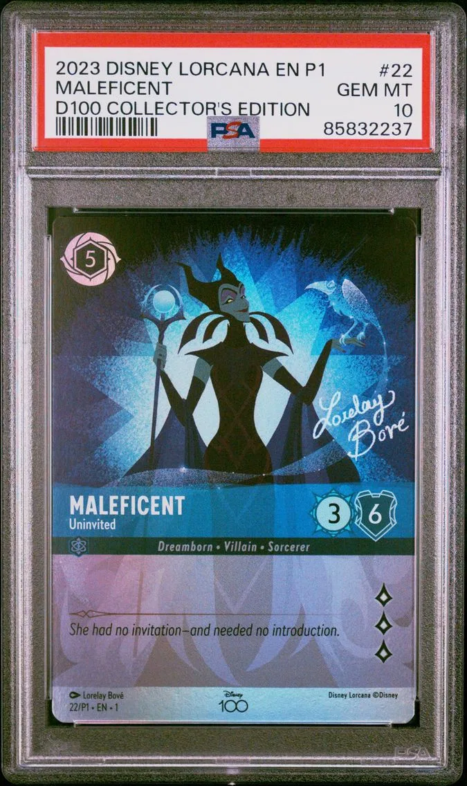 2023 #22 Maleficent - Uninvited PSA 10 Disney Lorcana EN P1-Promo