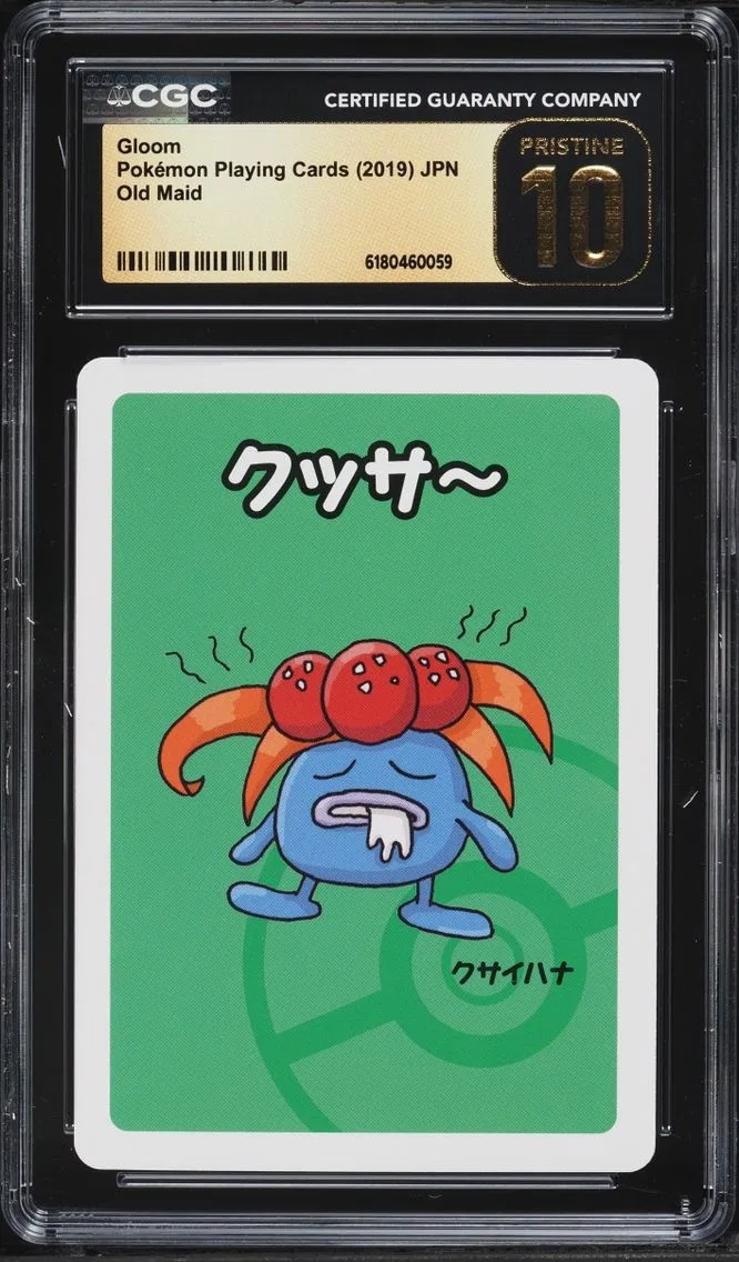 2019 Old Maid (Red Back) - Japanese Pokemon Japanese Playing Cards Old Maid Gloom CGC 10