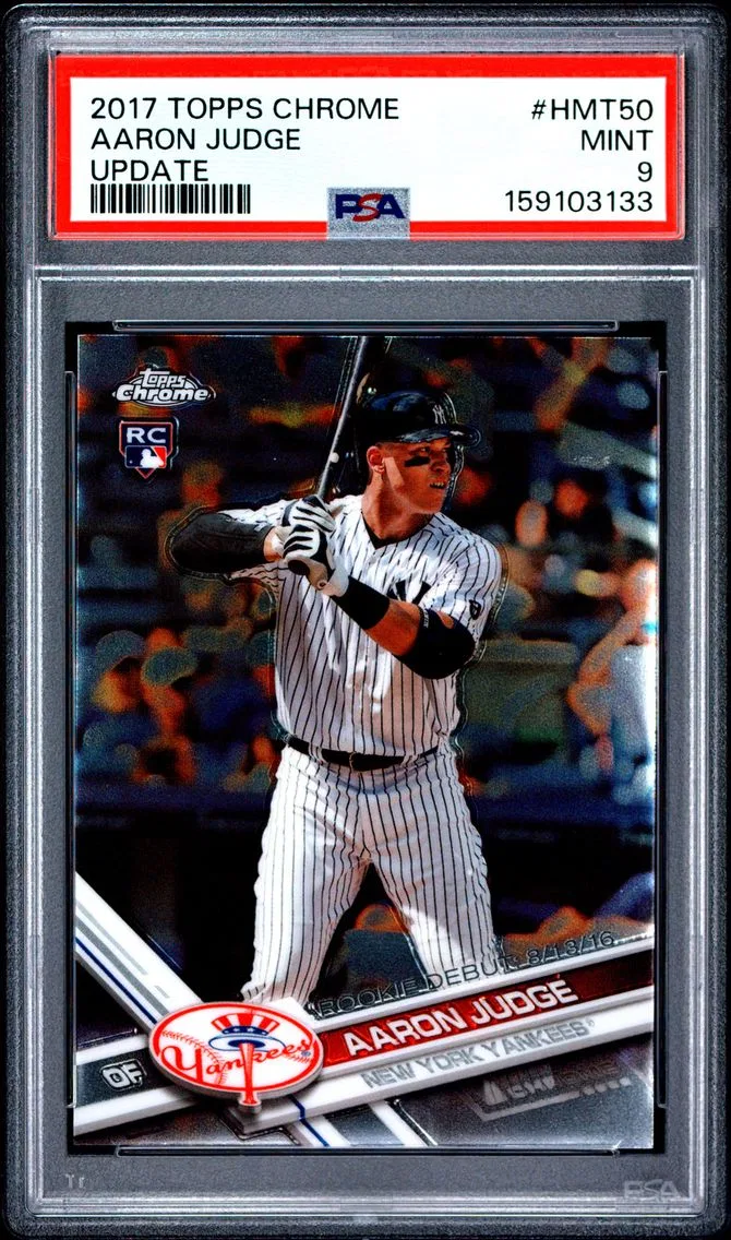 2017 #HMT50 Aaron Judge PSA 9 Topps Chrome Update