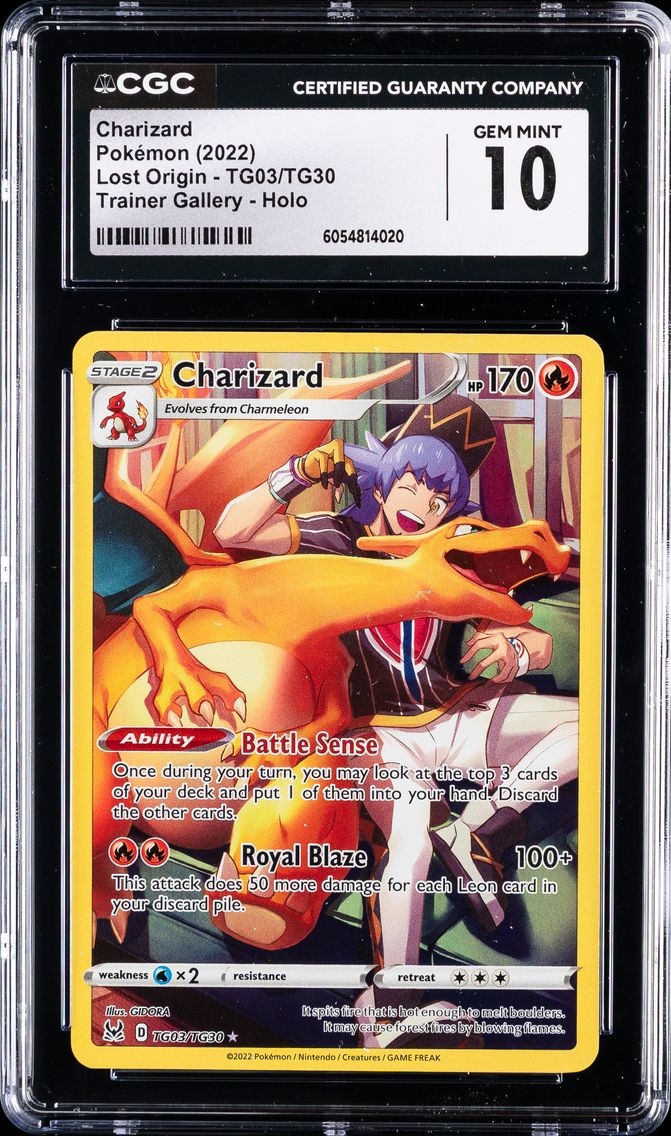 2022 #TG03 Full Art/Charizard CGC 10 Sword & Shield Lost Origin Pokemon