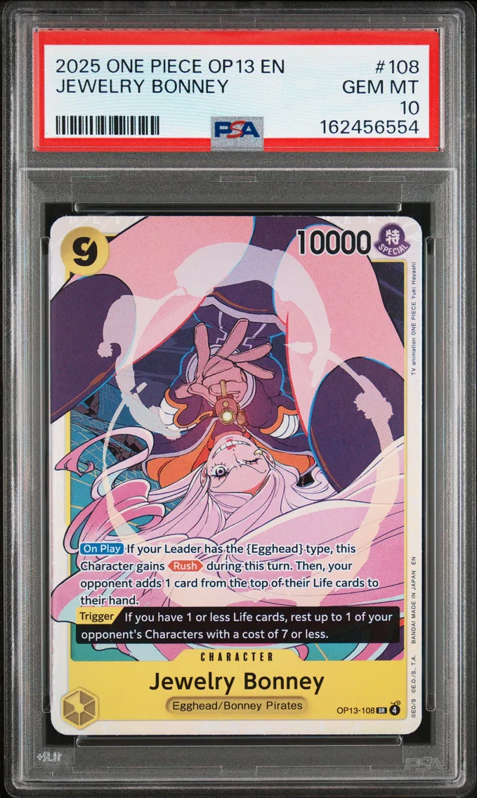 2025 #108 Jewelry Bonney PSA 10 One Piece OP13-Carrying on His Will
