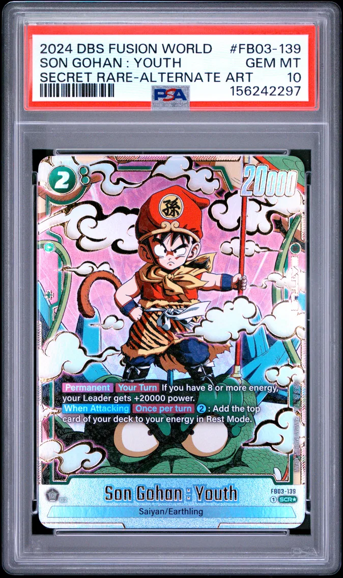 2024 #FB03-139 Son Gohan : Youth PSA 10 Dragon Ball Super Card Game Fusion World Raging Roar
