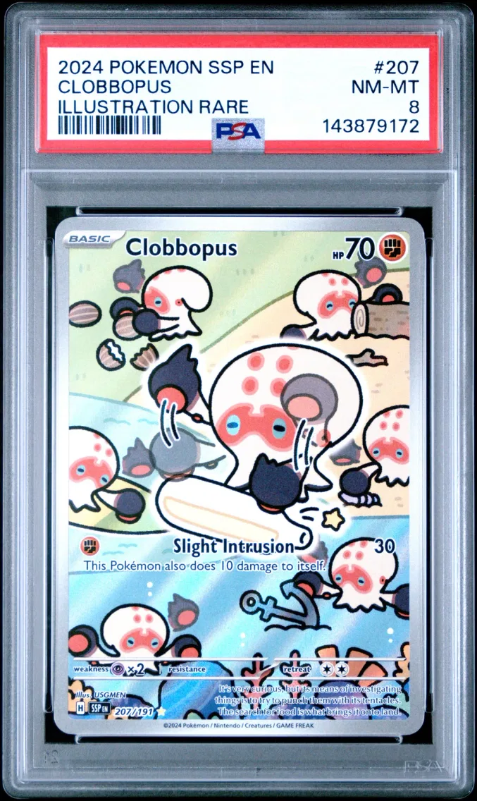 2024 #207 Clobbopus PSA 8 Ssp EN-Surging Sparks