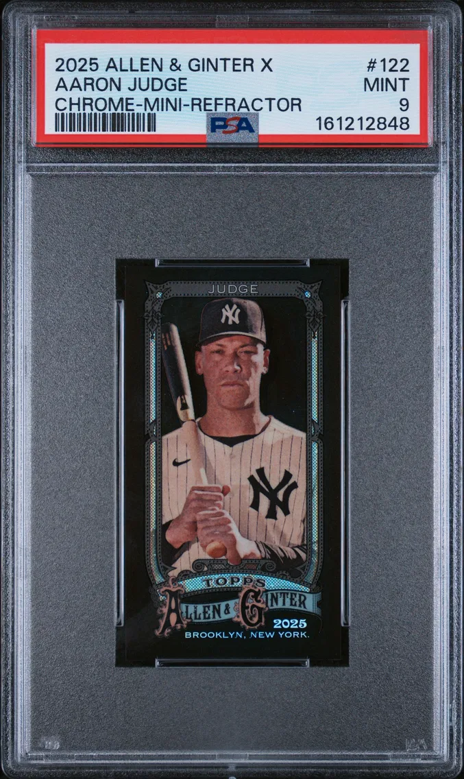 2025 #122 Aaron Judge PSA 9 Topps Allen & Ginter X