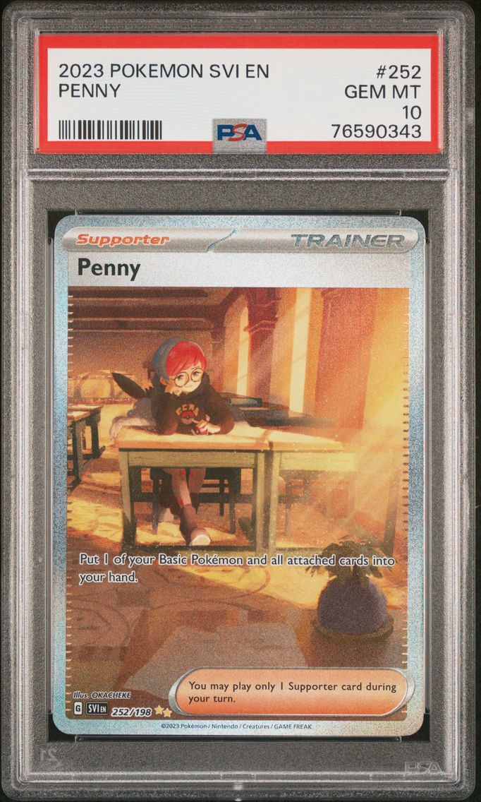 2023 #252 Penny PSA 10 Svi EN-Scarlet & Violet Pokemon