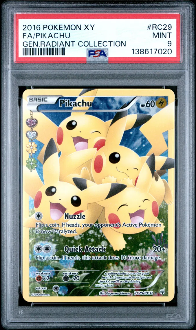 2016 #RC29 Full Art/Pikachu PSA 9 XY Generations Radiant Collection