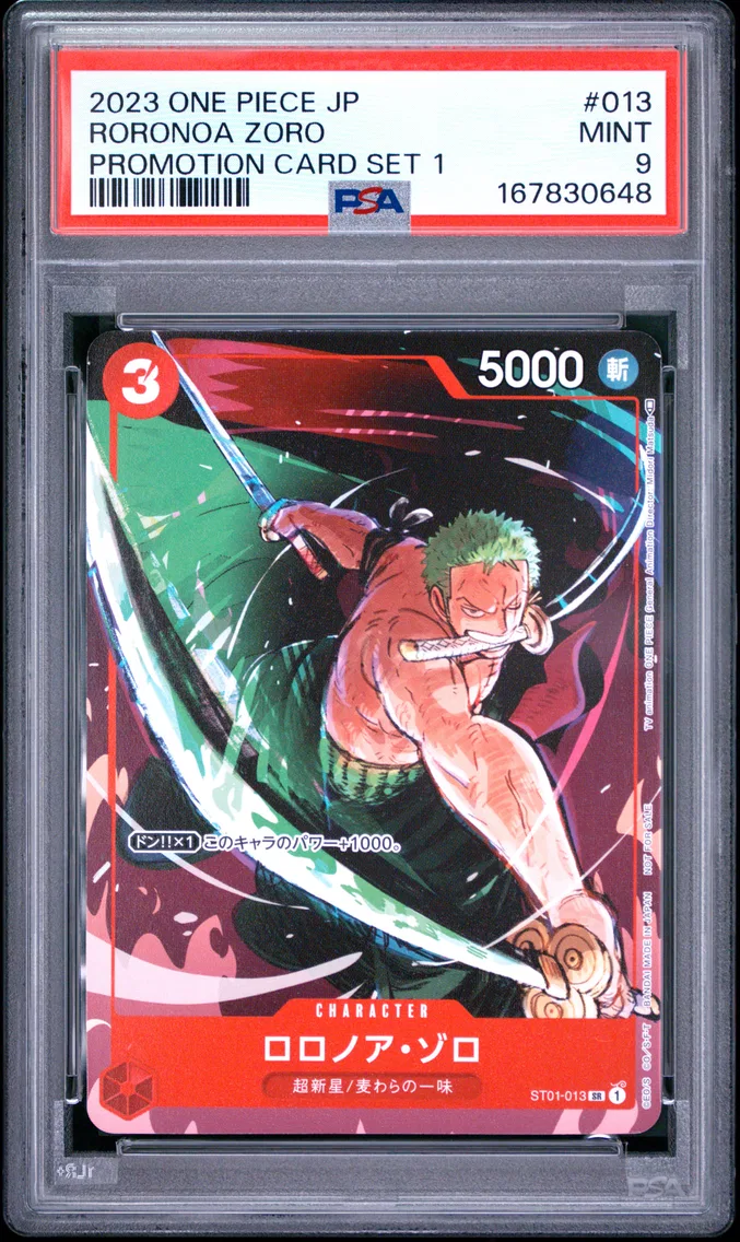 2023 #013 Roronoa Zoro PSA 9 One Piece Japanese Promos