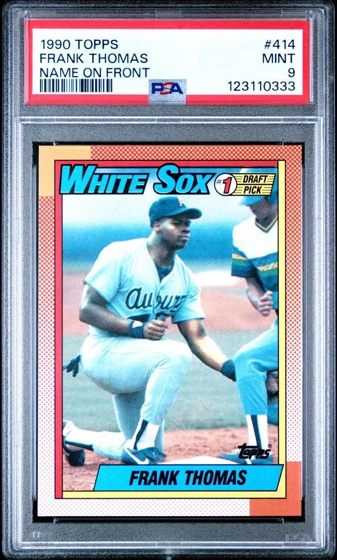 1990 #414 Frank Thomas PSA 9 Topps