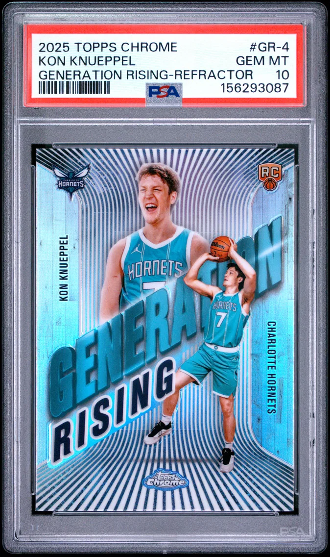 2025 #GR-4 Kon Knueppel PSA 10 Topps Chrome Generation Rising