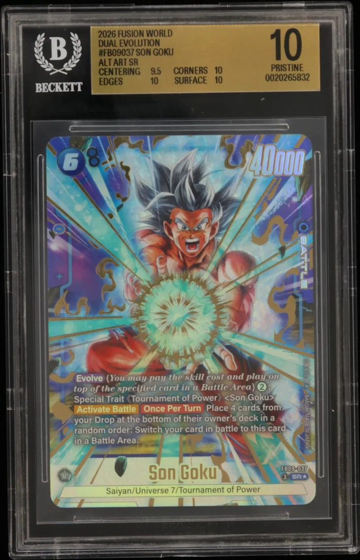 2026 #FB09037 Son Goku ALT ART SR BGS 10 Dragon Ball Super Card Game Fusion World -DUAL EVOLUTION-