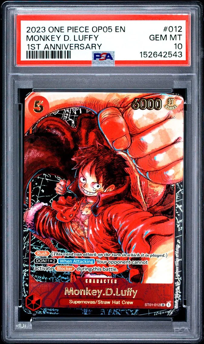 2023 #012 Monkey D. Luffy PSA 10 One Piece OP05-Awakening of the New Era