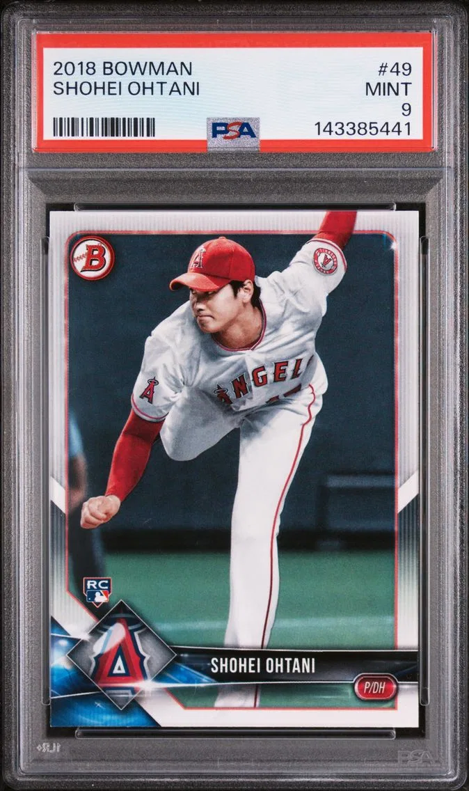 2018 #49 Shohei Ohtani PSA 9 Bowman
