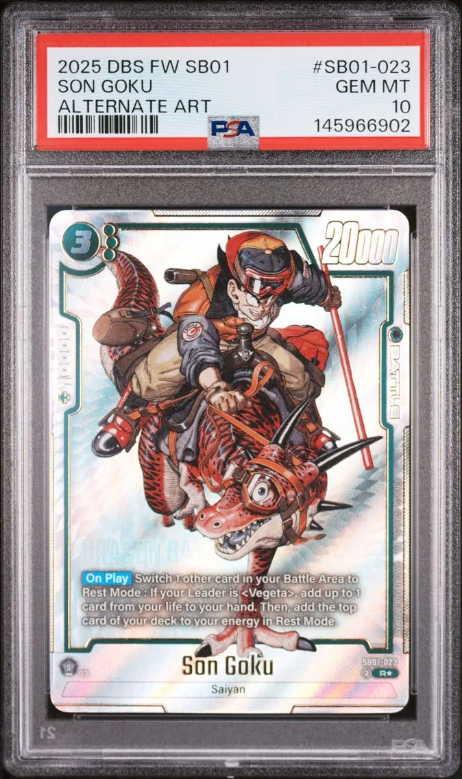 2025 #SB01-023 Son Goku PSA 10 Dragon Ball Super Card Game Fusion World Manga Booster 01