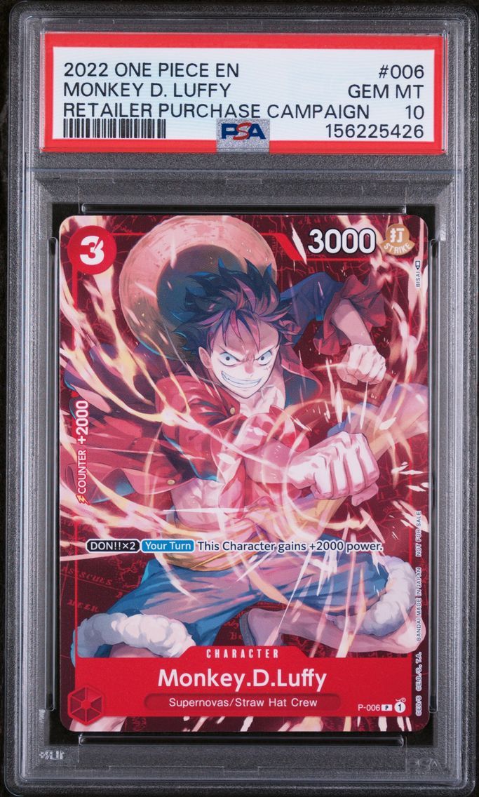 2022 #006 Monkey D. Luffy PSA 10 One Piece Promos