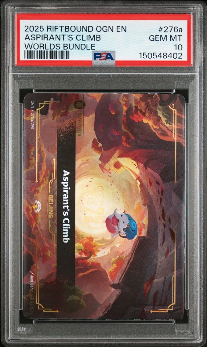 2025 #276a Aspirant's Climb PSA 10 Riftbound: League of Legends Ogn-Origins