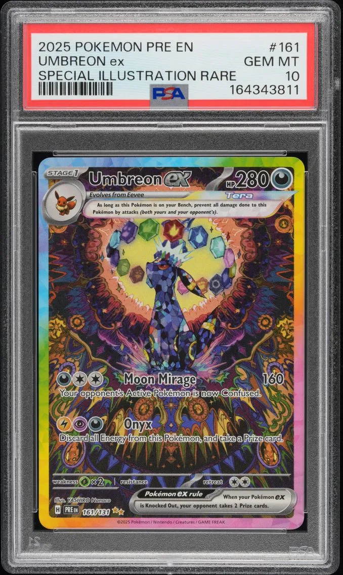 2025 #161 Umbreon EX PSA 10 Pre EN-Prismatic Evolutions