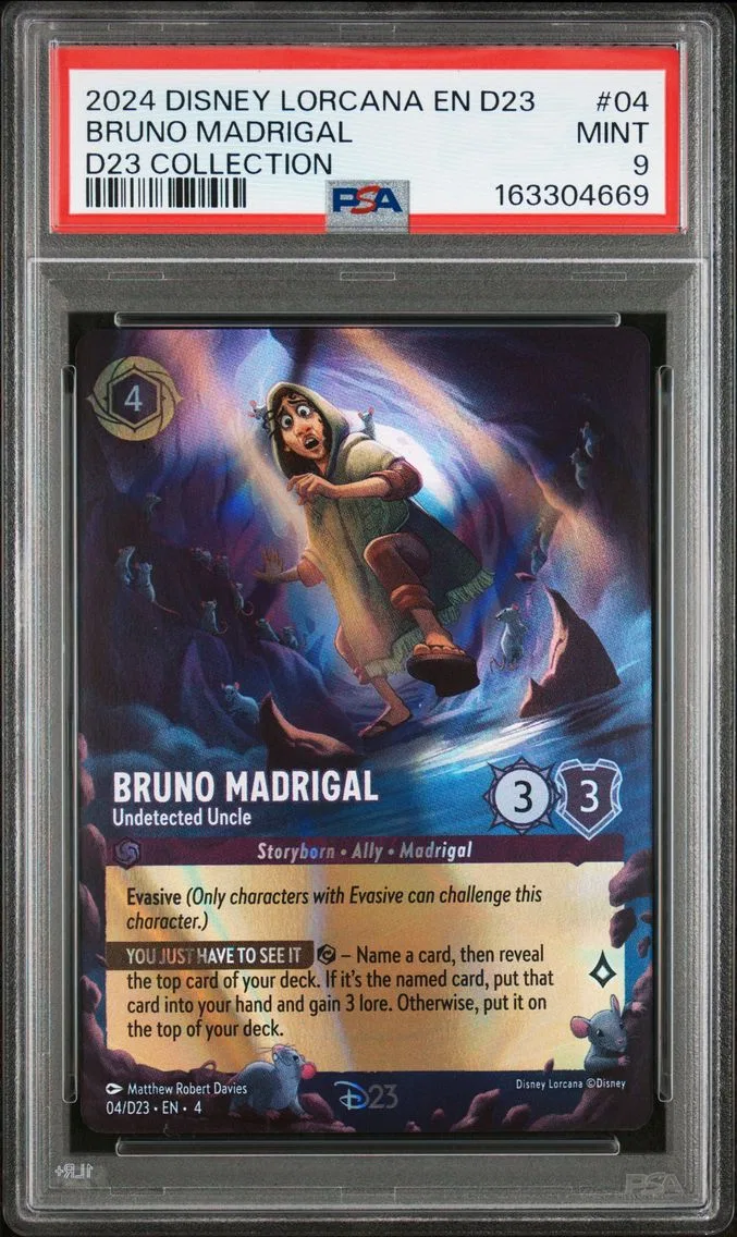 2024 #04 BRUNO MADRIGAL PSA 9 Disney Lorcana EN D23-D23 Expo Promo