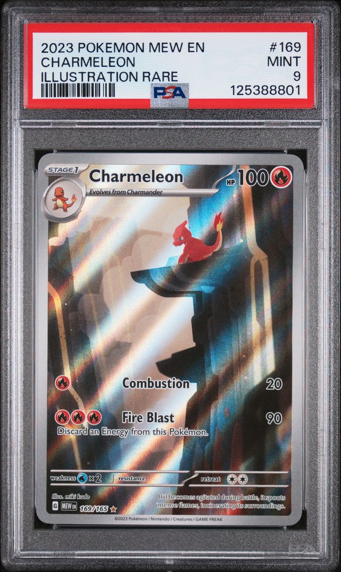 2023 #169 Charmeleon PSA 9 Mew E