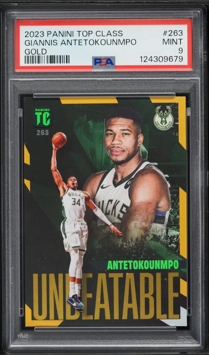 2023 #263 Giannis Antetokounmpo PSA 9 Panini Top Class Basketball