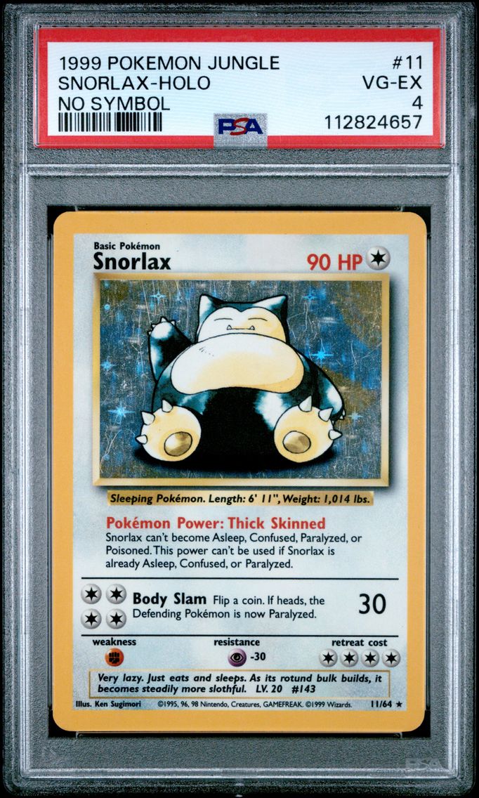 1999 #11 Snorlax-Holo PSA 4 Jungle