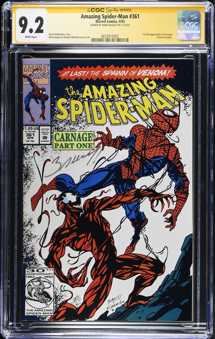 1992 Amazing Spider-Man #361 CGC
