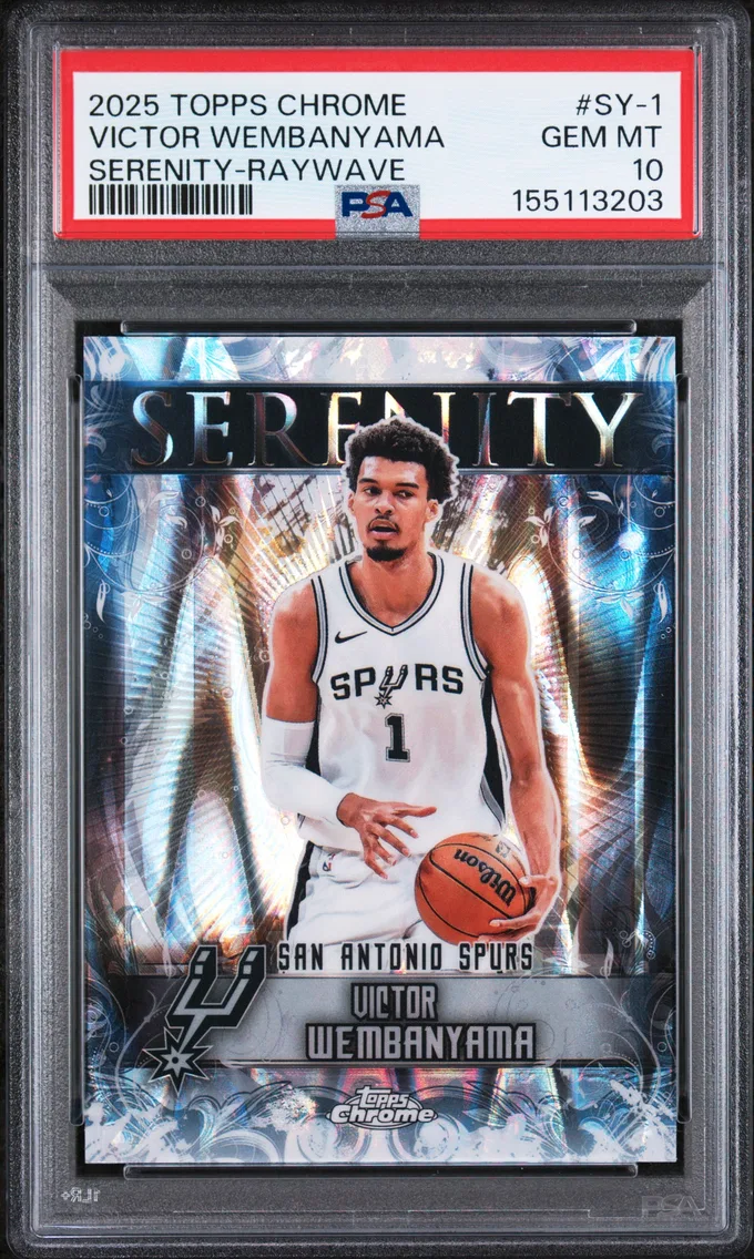2025 #SY-1 Victor Wembanyama PSA 10 Topps Chrome Serenity