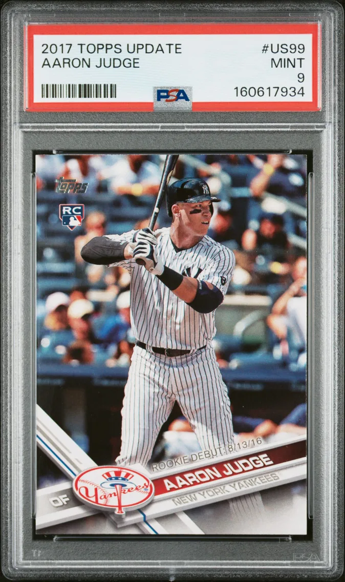 2017 #US99 Aaron Judge PSA 9 Topps Update
