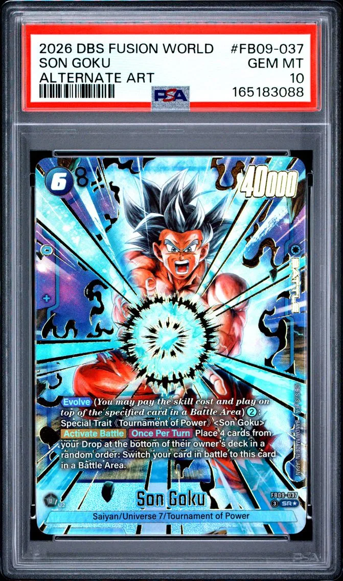 2026 #FB09-037 Son Goku #fb09-037 PSA 10 Dragon Ball Super Card Game Fusion World Dual Evolution