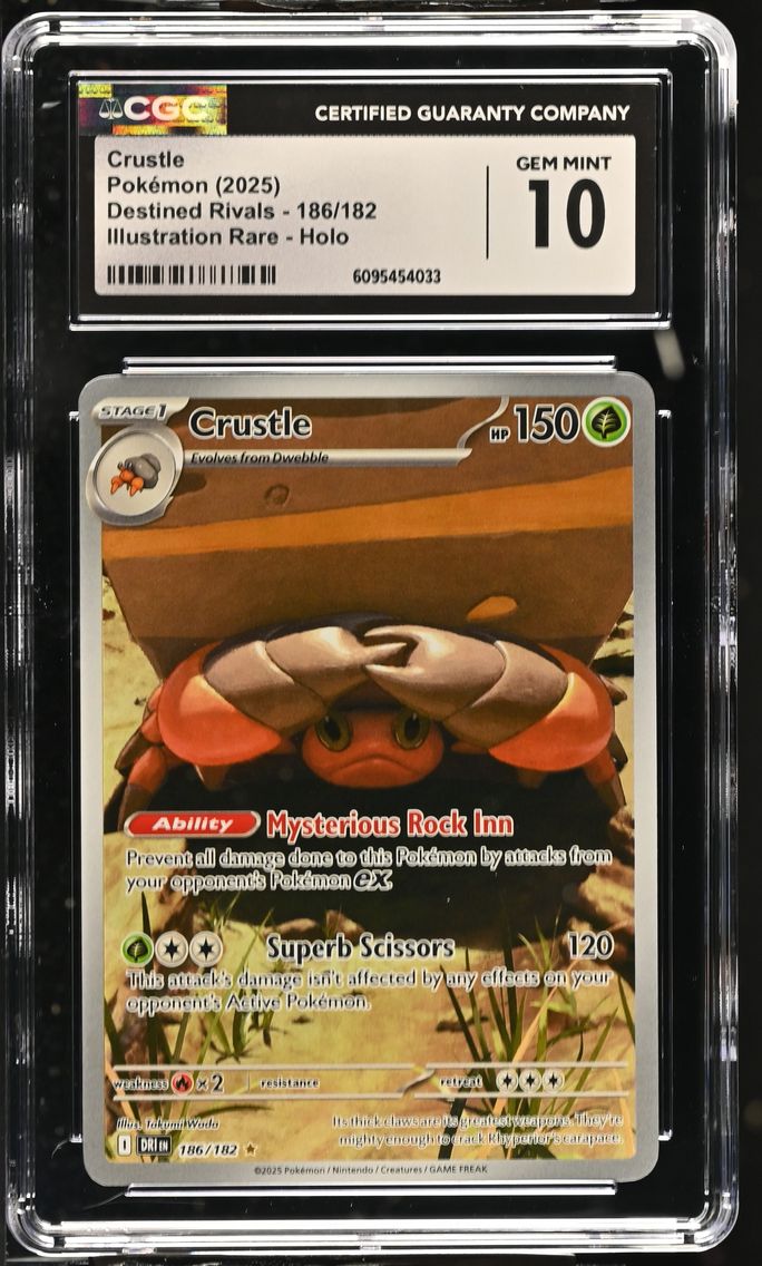 2025 #186 Crustle CGC 10 Destined Rivals - DRI EN - English