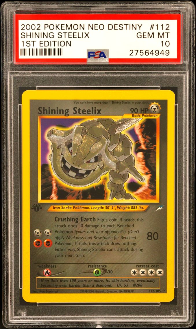 2002 #112 Shining Steelix 1st Ed