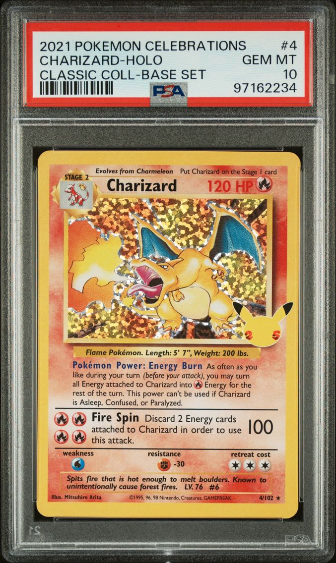 2021 #4 Charizard-Holo PSA 10 Ce