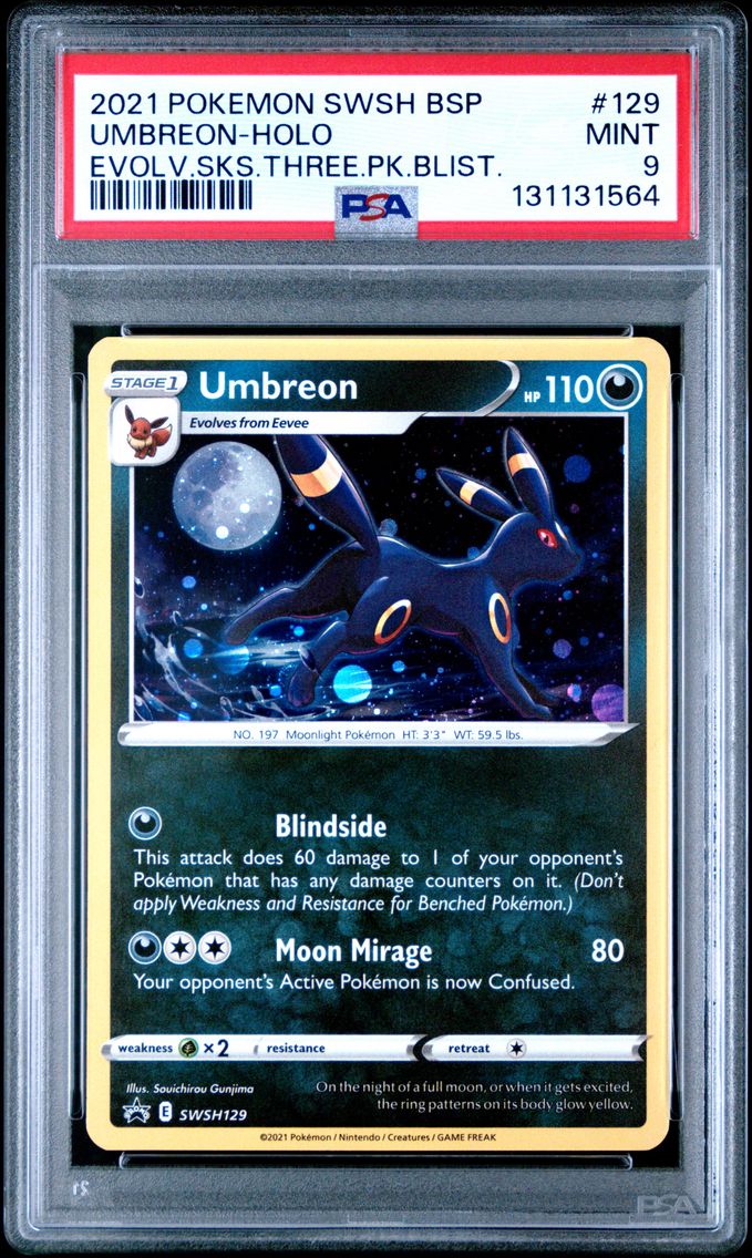 2021 #129 Umbreon-Holo PSA 9 Sws