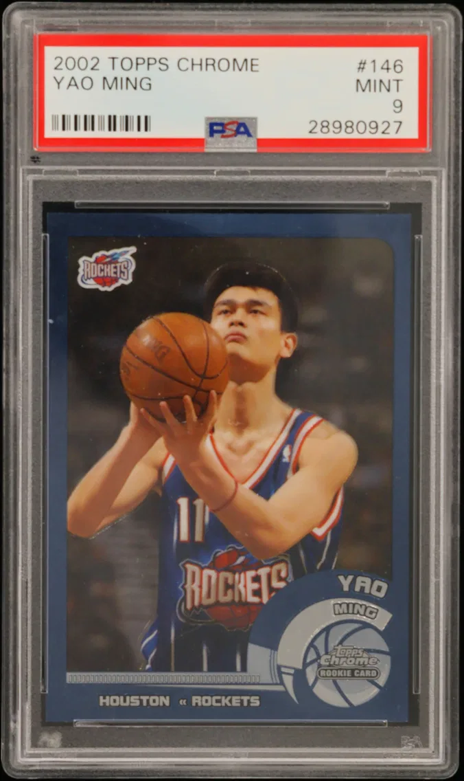 2002 #146 Yao Ming PSA 9 Topps Chrome