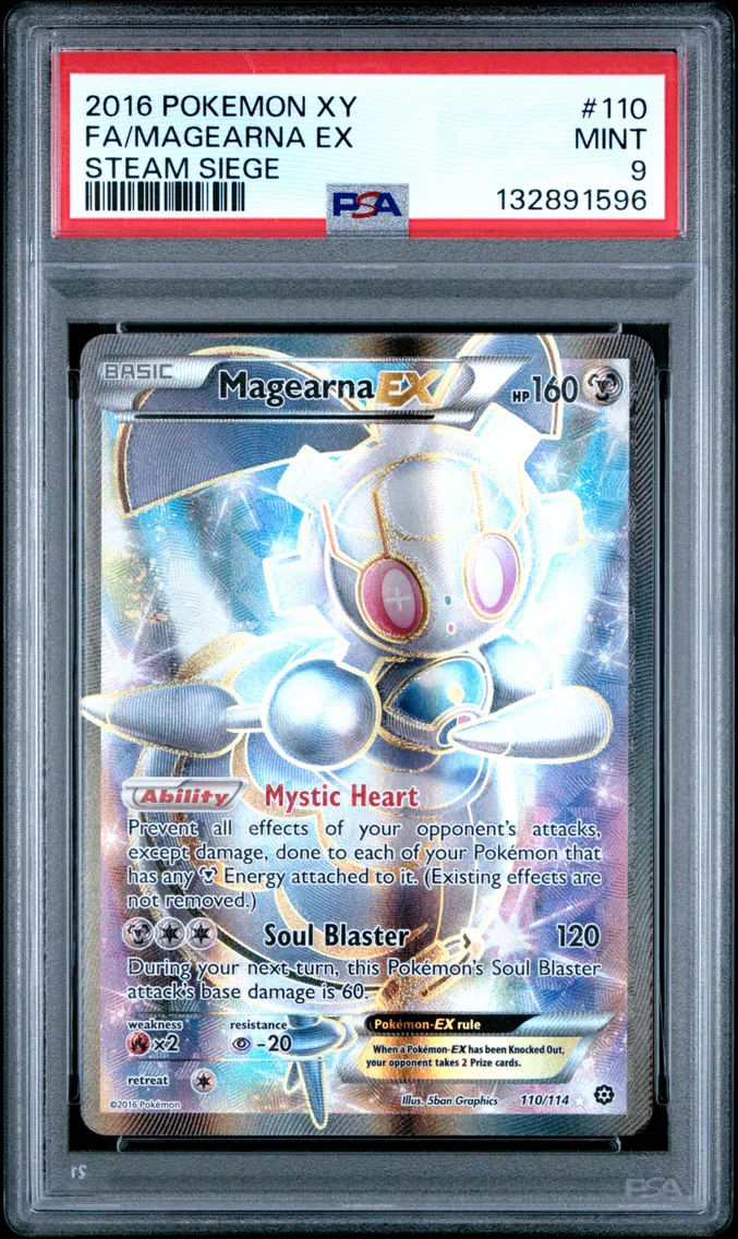 2016 Pokemon XY Steam Siege Full Art/Magearna EX XY Steam Siege #110 PSA 9