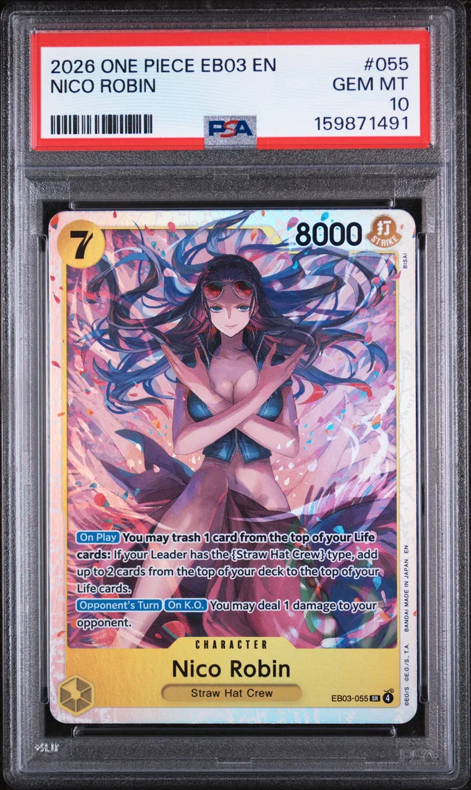 2026 #055 Nico Robin PSA 10 One Piece EB03-Extra Booster -One Piece Heroines Edition-