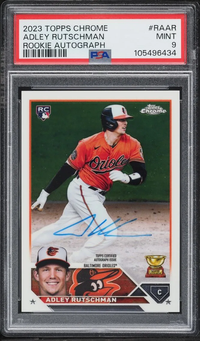 2023 Topps Chrome Adley Rutschman ROOKIE AUTO #RAAR PSA 9 MINT