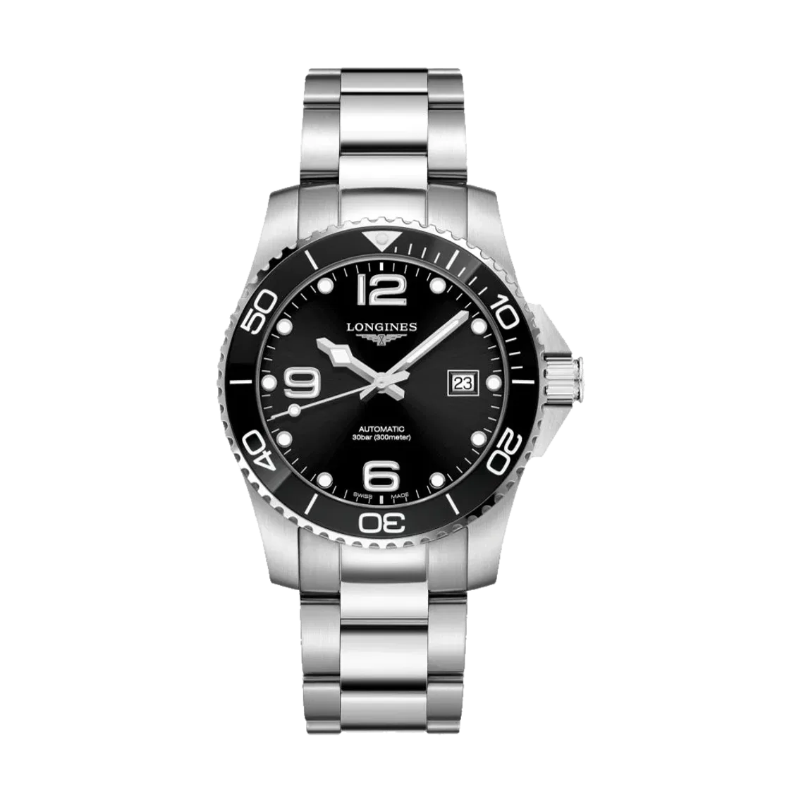 Longines HydroConquest 41mm - Black on Bracelet