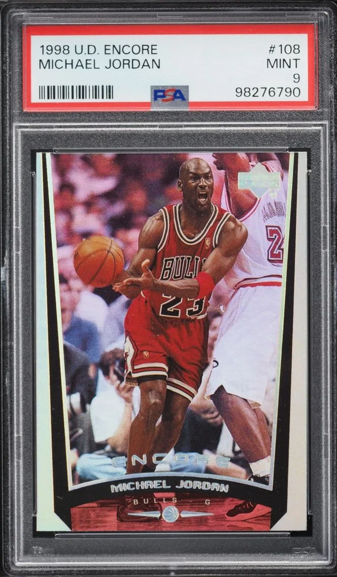 1998 #108 Michael Jordan PSA 9 Upper Deck Encore