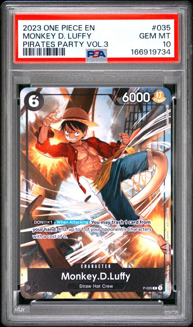 2023 #035 Monkey D. Luffy PSA 10 One Piece Promos