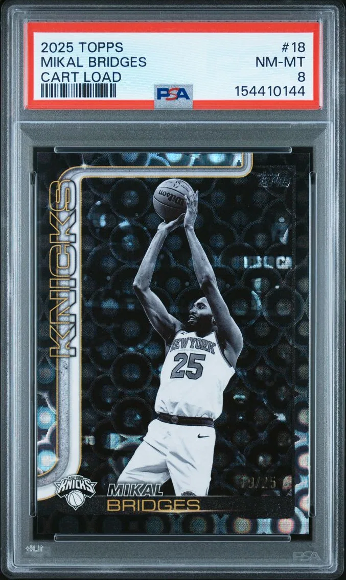 2025 #18 Mikal Bridges PSA 8 Topps