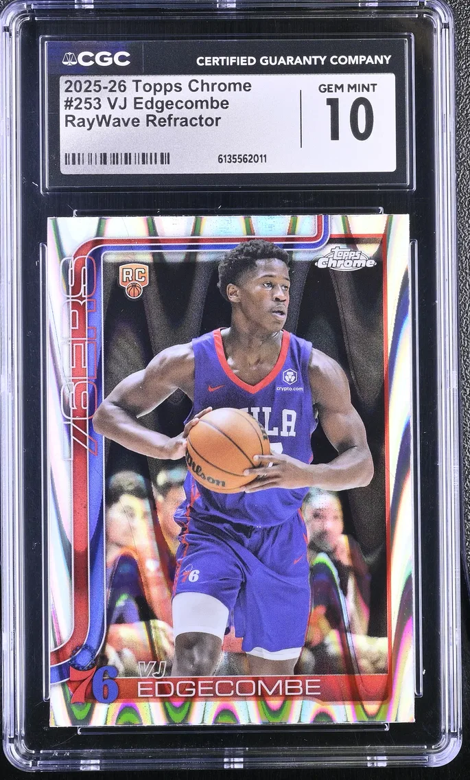 2025 #253 VJ Edgecombe CGC 10 Topps Chrome