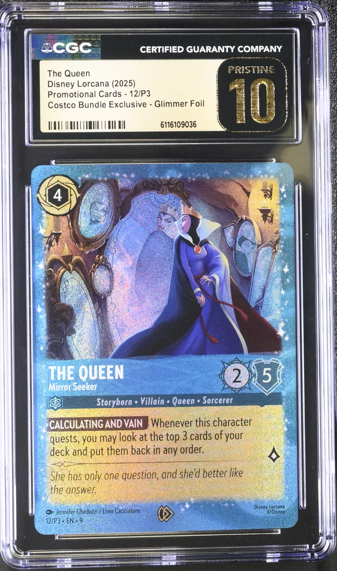 2025 #12/P3 The Queen CGC 10 Pristine Promotional Cards - English