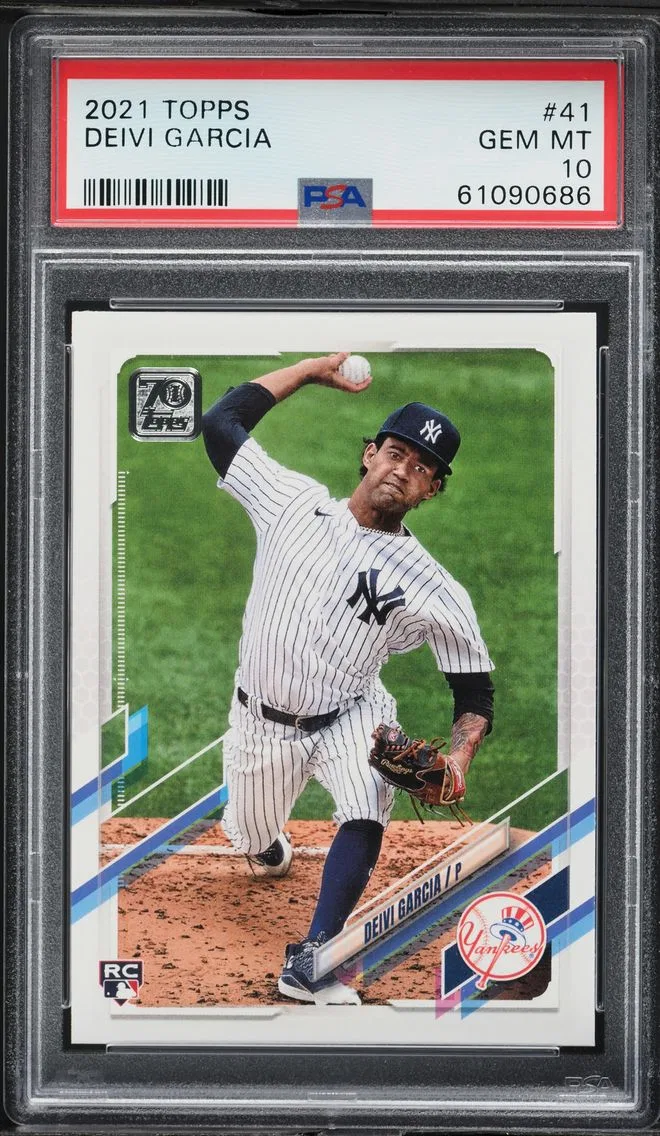 2021 #41 Deivi Garcia PSA 10 Topps Baseball