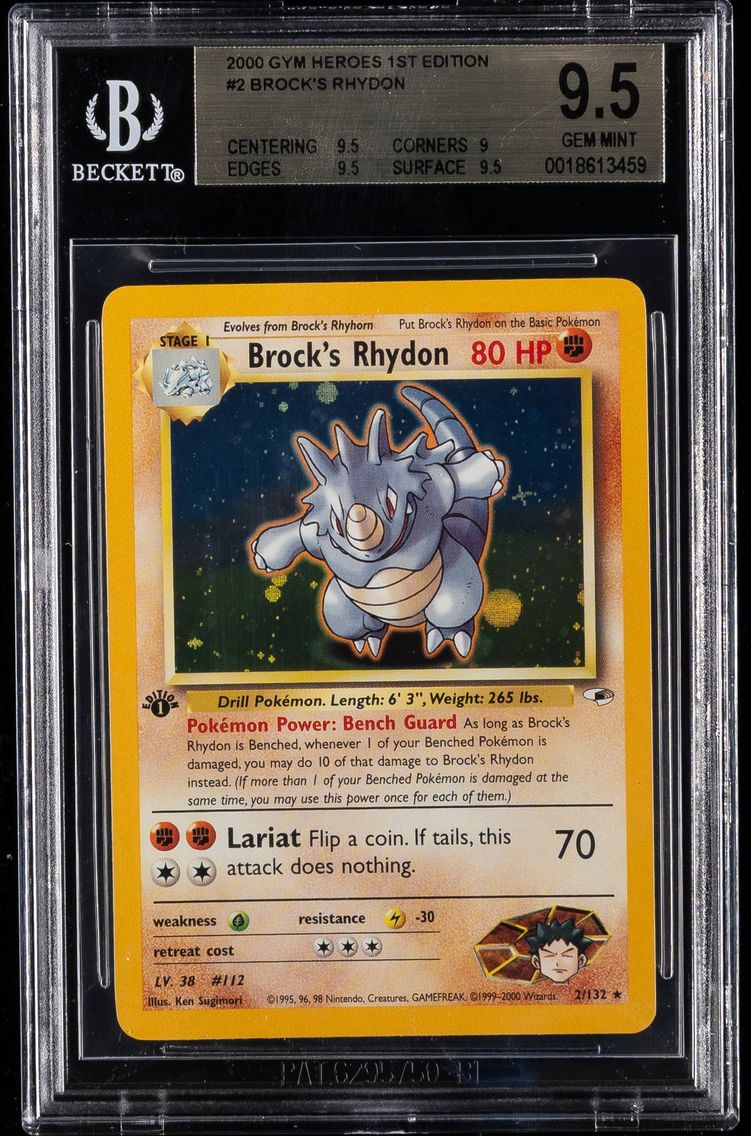 2000 #2 Brock's Rhydon Holo-1st