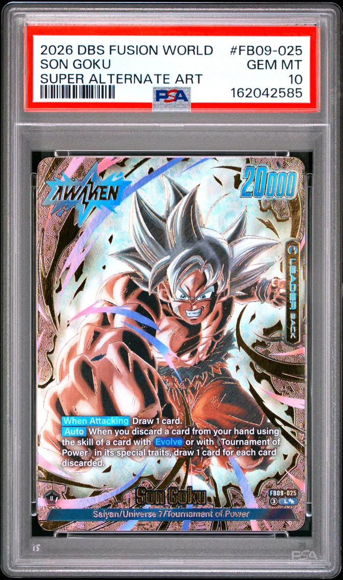 2026 #FB09-025 Son Goku PSA 10 Dragon Ball Super Card Game Fusion World Dual Evolution